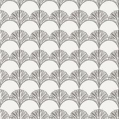 Vector seamless hand-drawn floral pattern