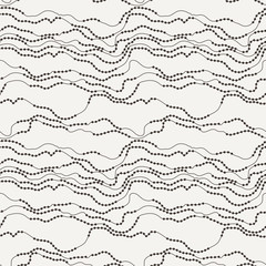 Seamless vector pattern of curved lines