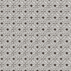 Vector seamless hand-drawn floral pattern
