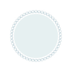 Simple style round jewelry frame template.