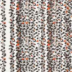 Seamless vector floral pattern of curved vines