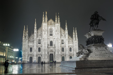 Fototapeta na wymiar Milan Cathedral