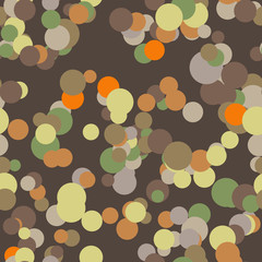 Vector seamless pattern of colored circles