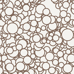 Vector seamless pattern of contour circles