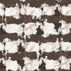 Grungy seamless patterns of strokes by brush and paint
