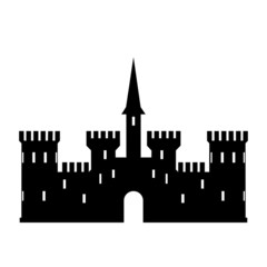 Abstract castle vector logo template