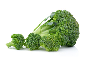 Broccoli isolated on a over  white background