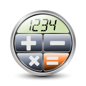 Calculator icon on a white background