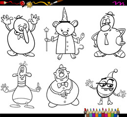 fantasy characters coloring page