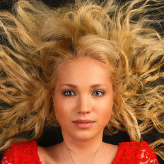 Portrait of beautiful young woman