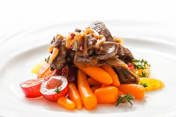 meat with vegetables