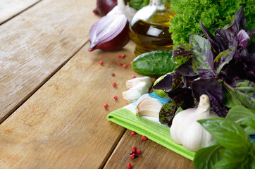 Vegetables on the table