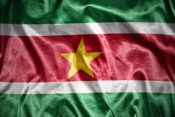 shining surinamese flag