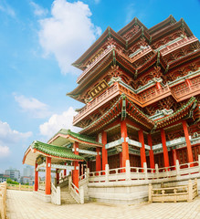 Obraz premium Chinese ancient architecture, ancient religious
