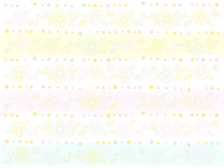 Painted color pattern of natural objects vector