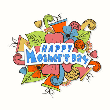 Happy Mother's Day celebration poster or banner.