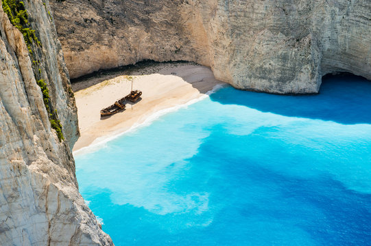 Fototapeta Navagio beach, Zakynthos, Greece