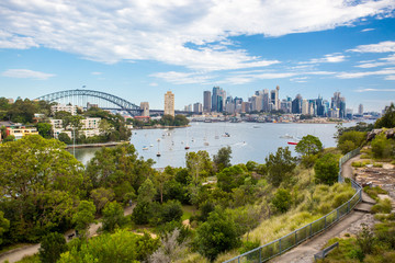 Sydney Skyline Waverton Peninsula Reserve