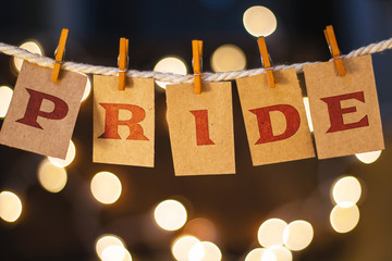 Pride Concept Clipped Cards and Lights