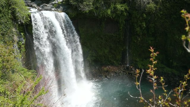 Shiraitonotaki fall near of Mount Fuji