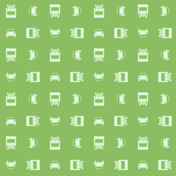 Car and truck. Seamless pattern. Eps8 vector illustration