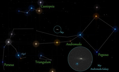 andromeda galaxy location