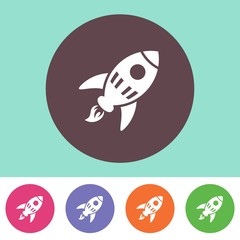 Vector rocket icon