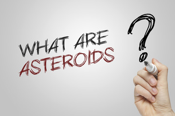 Hand writing what are asteroids