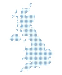 Obraz premium Map of United Kingdom