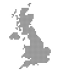 Obraz premium Map of United Kingdom