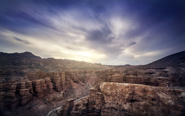 Charyn canyon in Kazakhstan