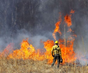 Prescribed Prairie Burn