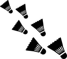 Falling Shuttlecocks