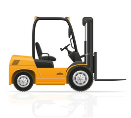 forklift truck vector illustration