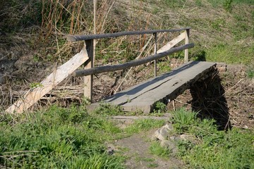 Holzsteg - Wooden footbridge