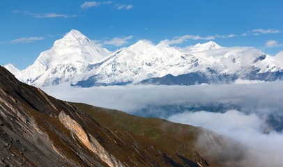 Mount Dhaulagiri - Dhaulagiri himal - Nepal