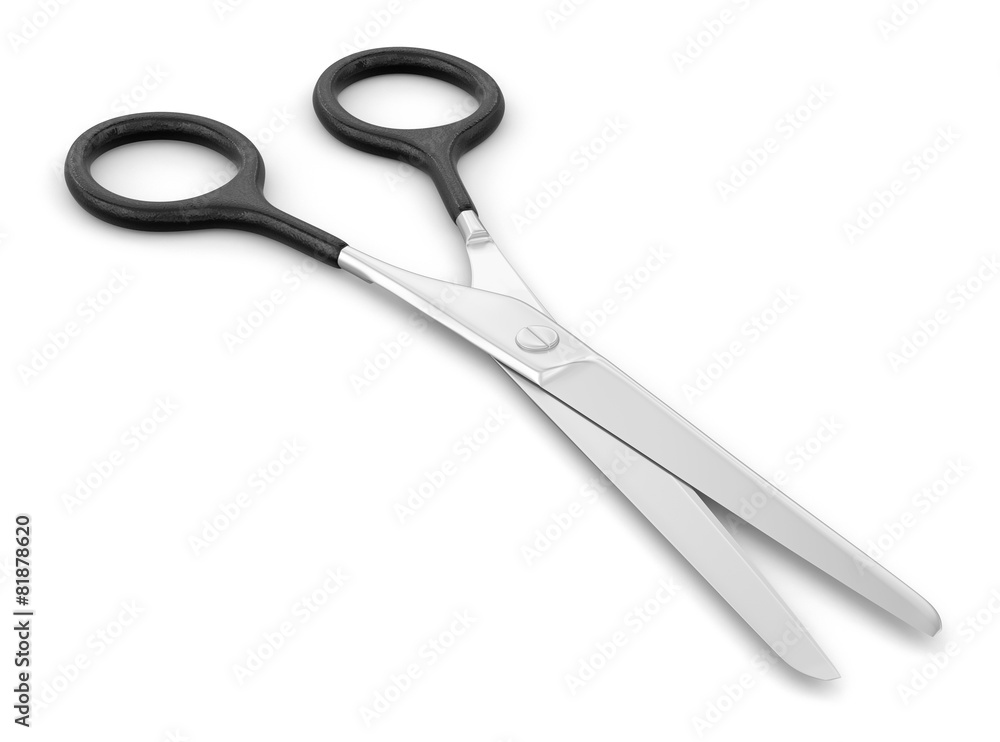 Poster scissors (clipping path included)