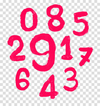 The number drawn by a crayon.