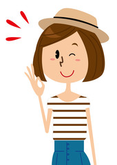 女性　ばっちり