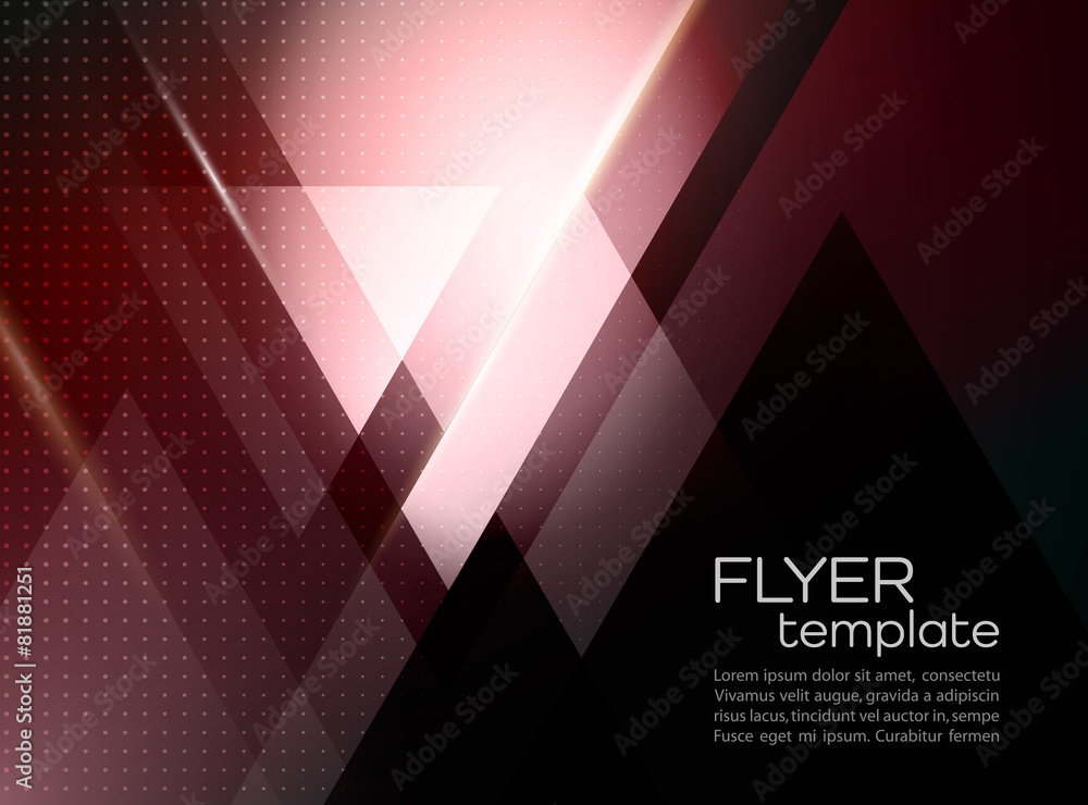Poster vector abstract geometric background with triangle