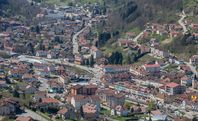 Fototapeta na wymiar ville des Vosges