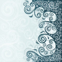 Abstract floral grunge background