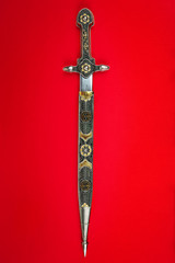Inlaid antique dagger
