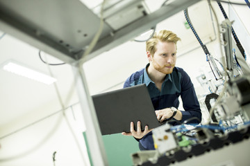Fototapeta premium Engineer in the factory