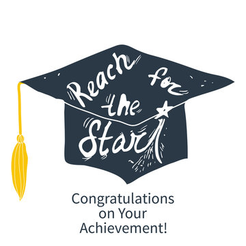 Greeting Card With Congratulations Graduate