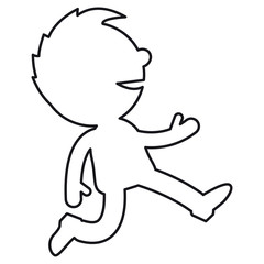 Short People Scribble - running