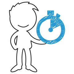 Short People Scribble - stopwatch