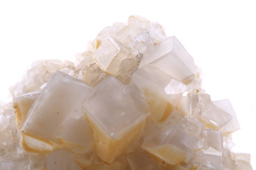 limestone cubes isolated