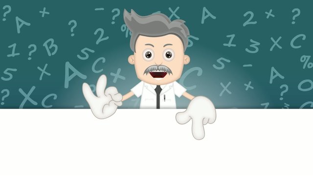 Ben Boy Funny happy scientist cartoon character comic expression