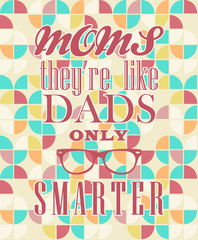 Mothers day greeting card